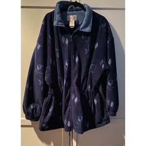 Carroll Reed vintage leaf fleece